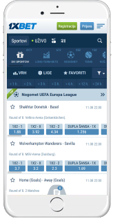 1xbet kladionica ima svoju mobilnu aplikaciju