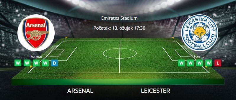 Tipovi za Arsenal vs. Leicester, 13. ožujak 2022., Premiership