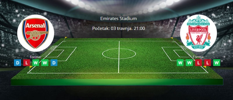 Tipovi za Arsenal vs. Liverpool 3. travanj 2021 - Premiership