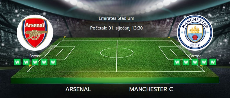 Tipovi za Arsenal vs. Manchester City, 1. siječanj 2022., Premiership