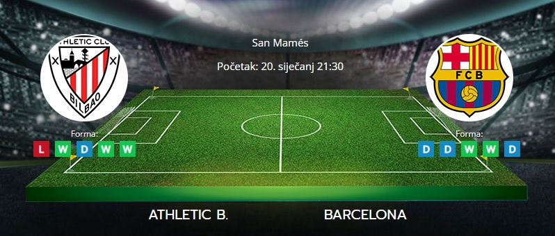Tipovi za Athletic vs. Barcelona, 20. siječanj 2022., La Liga