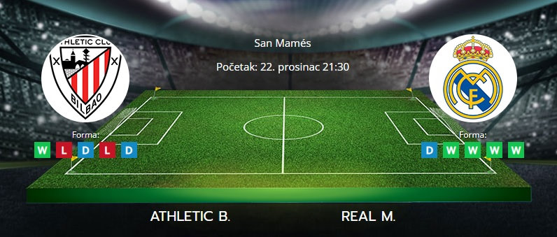 Tipovi za Athletic vs. Real Madrid, 22. prosinac 2021., La Liga