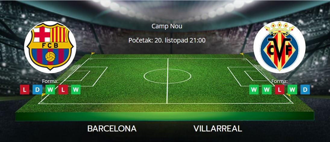 Barcelona vs. Villarreal, 20. listopad 2022., La Liga