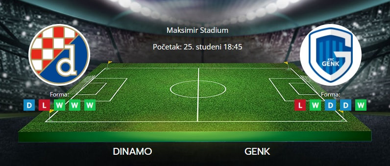 Dinamo vs. Genk, 25. studeni 2021., Europska liga