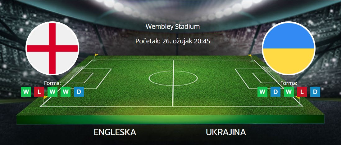 Tipovi za Engleska vs. Ukrajina, 26. ožujak 2023., Premiership