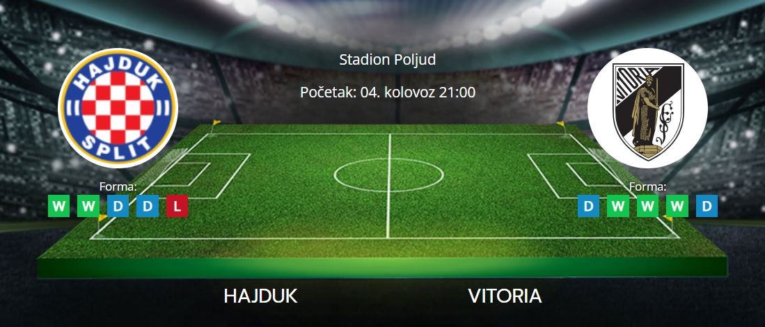 Tipovi za Hajduk vs. Vitoria Guimaraes, 4. kolovoz 2022., Europska konferencijska liga