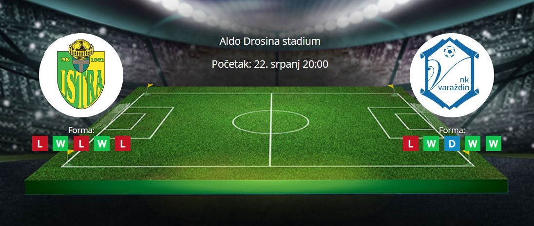Tipovi za Istra vs. Varaždin, 22. srpanj 2022., Prva HNL