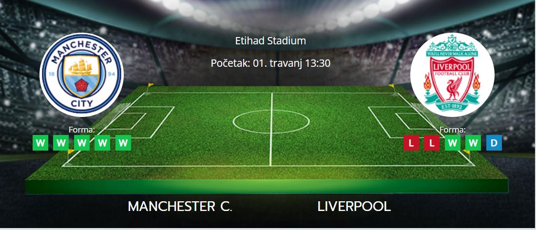 Tipovi za Manchester City vs. Liverpool, 1. travanj 2023., Premiership