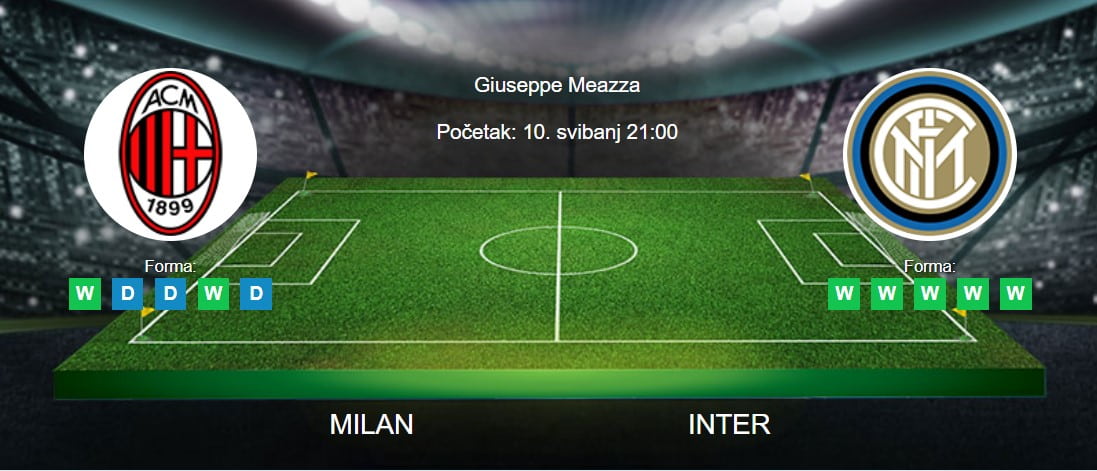 Tipovi za Milan vs. Inter, 10. svibnja 2023., Serie A