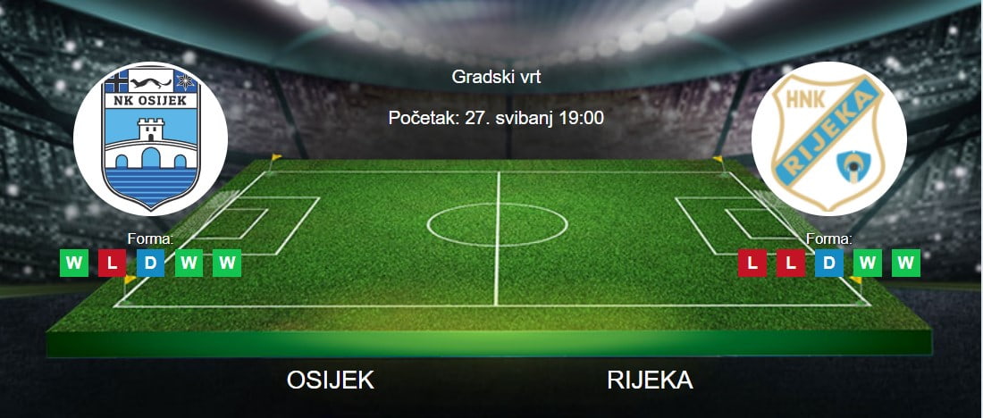 Tipovi za Osijek vs. Rijeka, 27. svibanj 2023., HNL