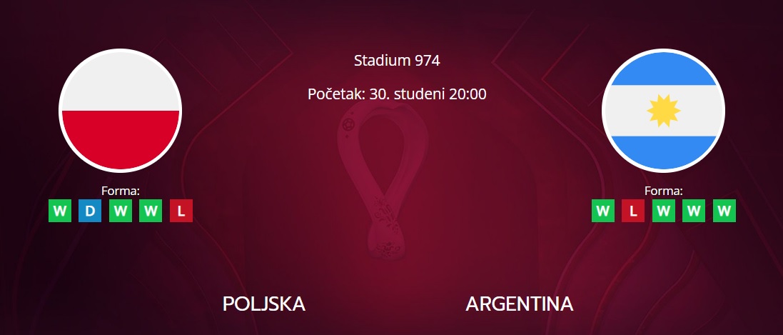 Tipovi za Poljska vs. Argentina, 30. studeni 2022., Svjetsko prvenstvo