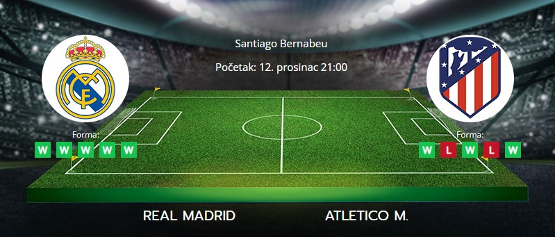 Tipovi za Real vs. Atletico, 12. prosinac 2021., La Liga