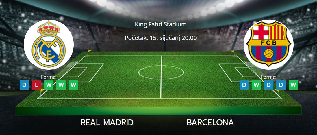 Tipovi za Real Madrid vs. Barcelona, 15. siječanj 2023., španjolski Superkup