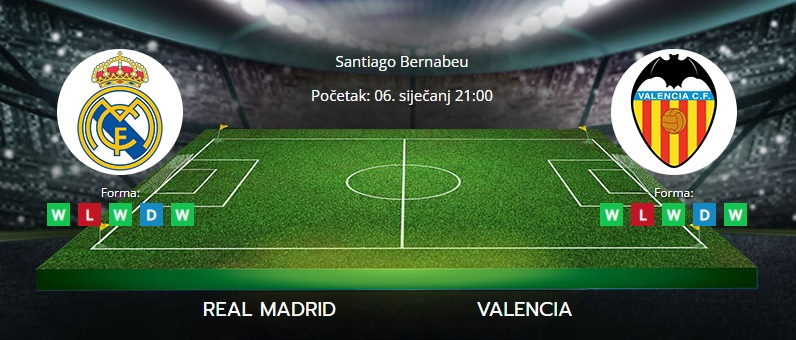 Tipovi za Real Madrid vs. Valencia, 8. siječanj 2022., La Liga