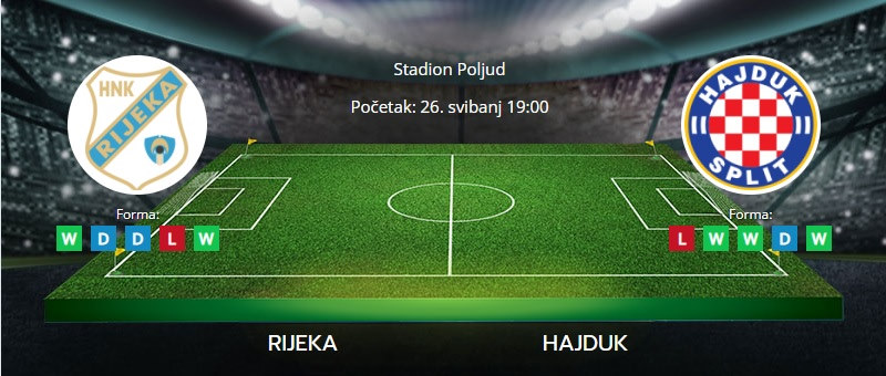 Tipovi za Rijeka vs. Hajduk, 26. svibanj 2022., Hrvatski kup