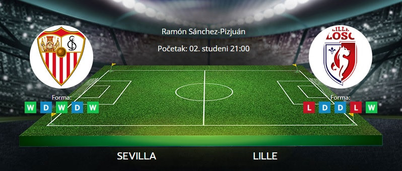 Tipovi za Sevilla vs. Lille, 2. studeni 2021., Liga prvaka
