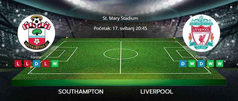Tipovi za Southampton vs. Liverpool, 17. svibanj 2022., Premiership
