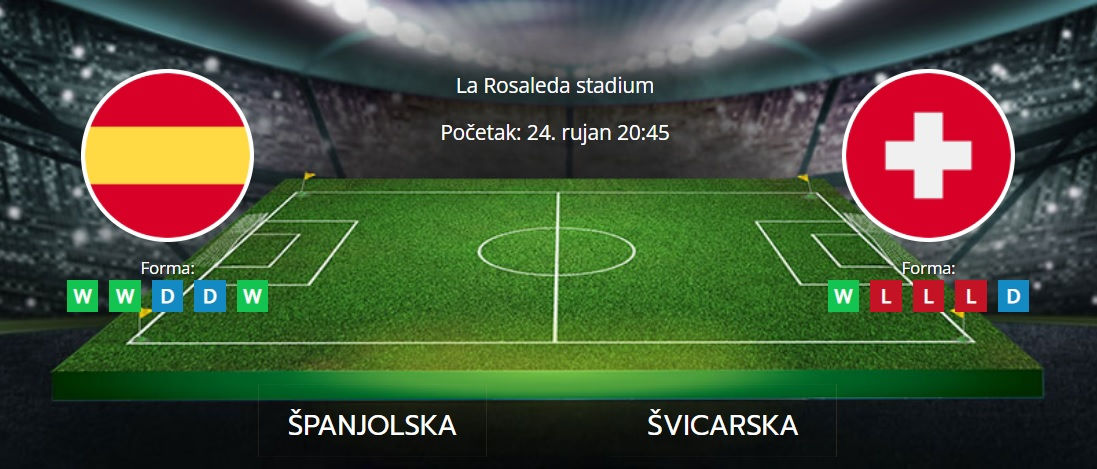 Tipovi za Španjolska vs. Švicarska, 24. rujan 2022., Liga nacija