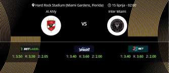 Tipovi za Al Ahly vs. Inter Miami, 15. lipanj 2025., Fifin klupski SP