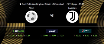 Tipovi za Al Ain vs. Juventus, 19. lipanj 2025., Fifin klupski SP