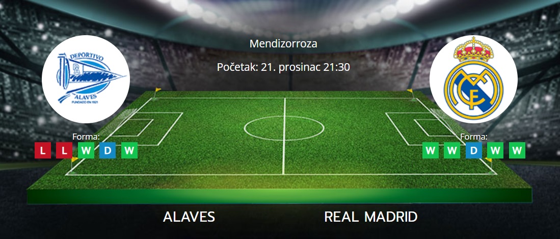 Tipovi za Alaves vs. Real Madrid, 21. prosinac 2023., La Liga
