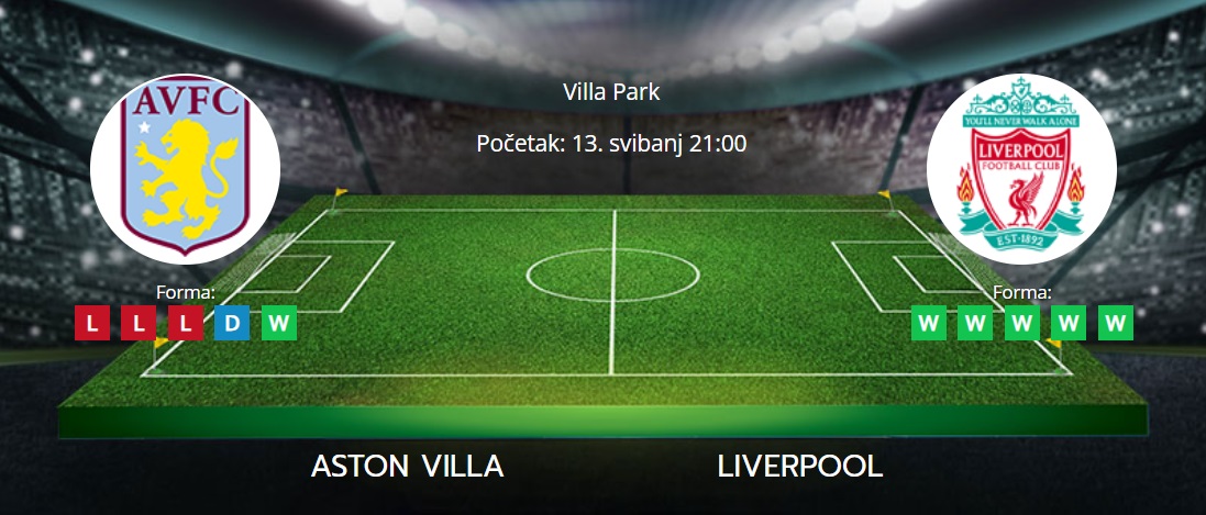 Tipovi za Aston Villa vs. Liverpool, 13. svibanj 2024., Premiership