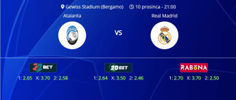 Tipovi za Atalanta vs. Real Madrid, 10. prosinac 2024., Liga prvaka