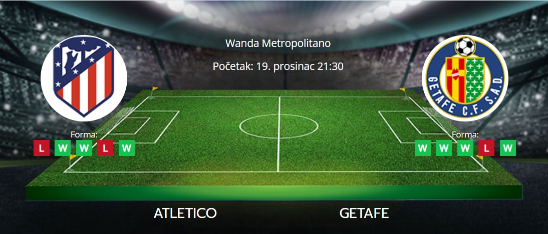 Tipovi za Atletico vs. Getafe, 19. prosinac 2023., La Liga