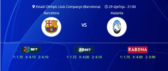 Tipovi za Barcelona vs. Atalanta, 29. siječanj 2025., Liga prvaka