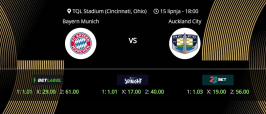 Tipovi za Bayern vs. Auckland City, 15. lipanj 2025., Fifin klupski SP