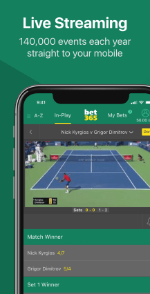 Na bet365 mobil vas mogu gledati uživo sportove