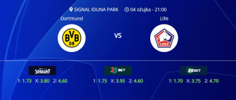 Tipovi za Borussia Dortmund vs. Lille, 4. ožujak 2025., Liga prvaka