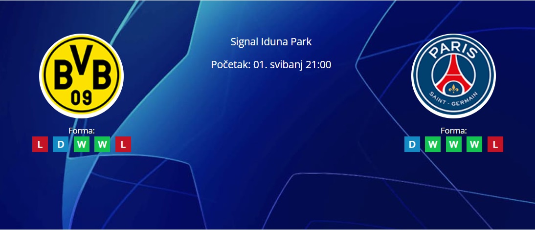 Tipovi za Borussia Dortmund vs. PSG, 1. svibanj 2024., Liga prvaka