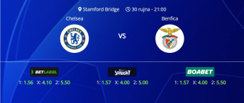 Tipovi za Chelsea vs. Benfica, 30. rujna 2025., Liga prvaka