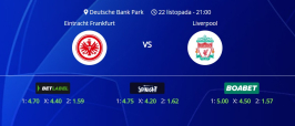 Tipovi za Eintracht vs. Liverpool, 22. listopada 2025., Liga prvaka