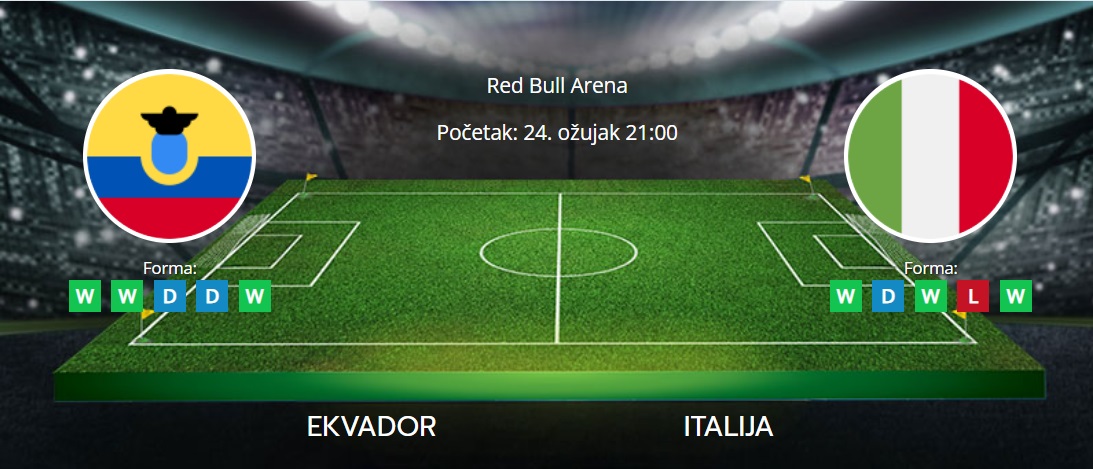 Tipovi za Italija vs. Ekvador, 24. ožujak 2024., prijateljska utakmica