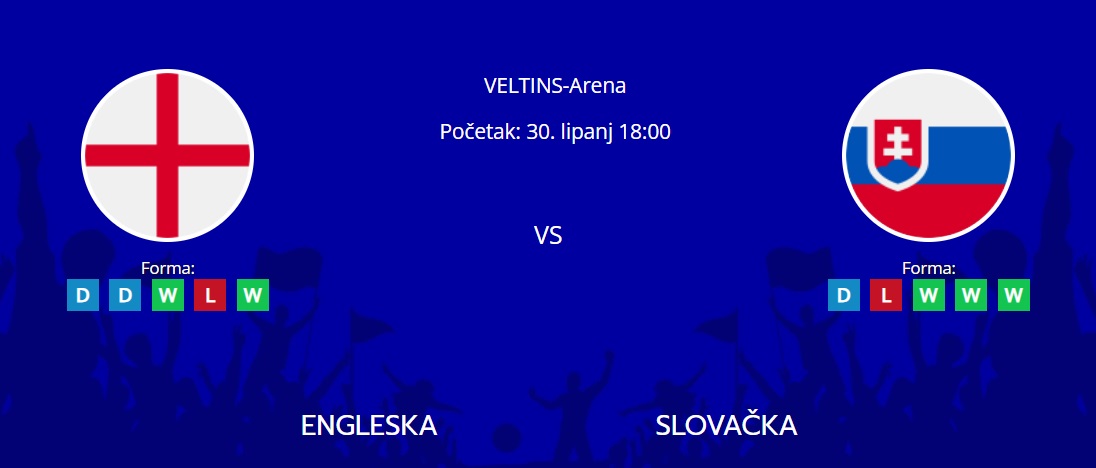 Tipovi za Engleska vs. Slovačka, 30. lipanj 2024., Euro 2024