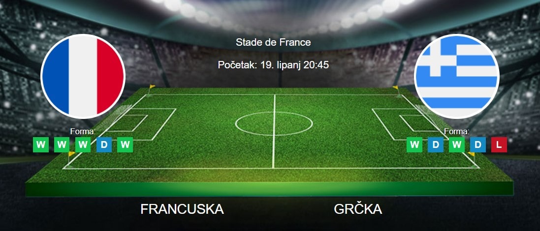Tipovi za Francuska vs. Grčka, 19. lipanj 2023., kvalifikacije za Euro