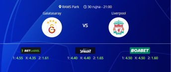 Tipovi za Gatasaray vs. Liverpool, 30. rujna 2025., Liga prvaka