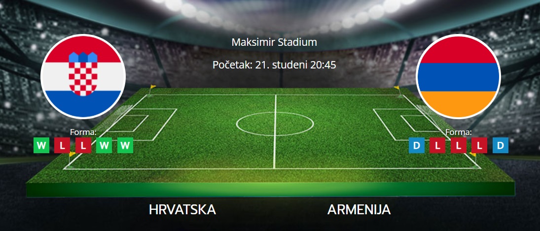 Tipovi za Hrvatska vs. Armenija, 21. studeni 2023., kvalifikacije za Euro