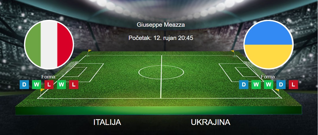 Tipovi za Italija vs. Ukrajina, 12. rujan 2023., kvalifikacije za Euro