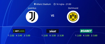 Tipovi za Juventus vs. Borussia Dortmund, 16. rujna 2025., Liga prvaka