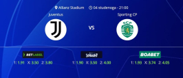 Tipovi za Juventus vs. Sporting, 4. studenog 2025., Liga prvaka