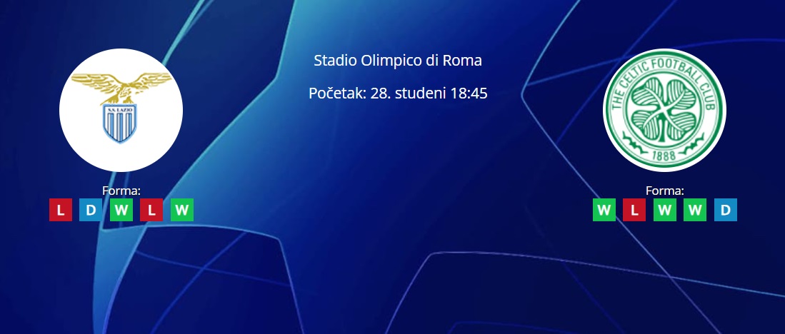 Tipovi za Lazio vs. Celtic, 28. studeni 2023., Liga prvaka