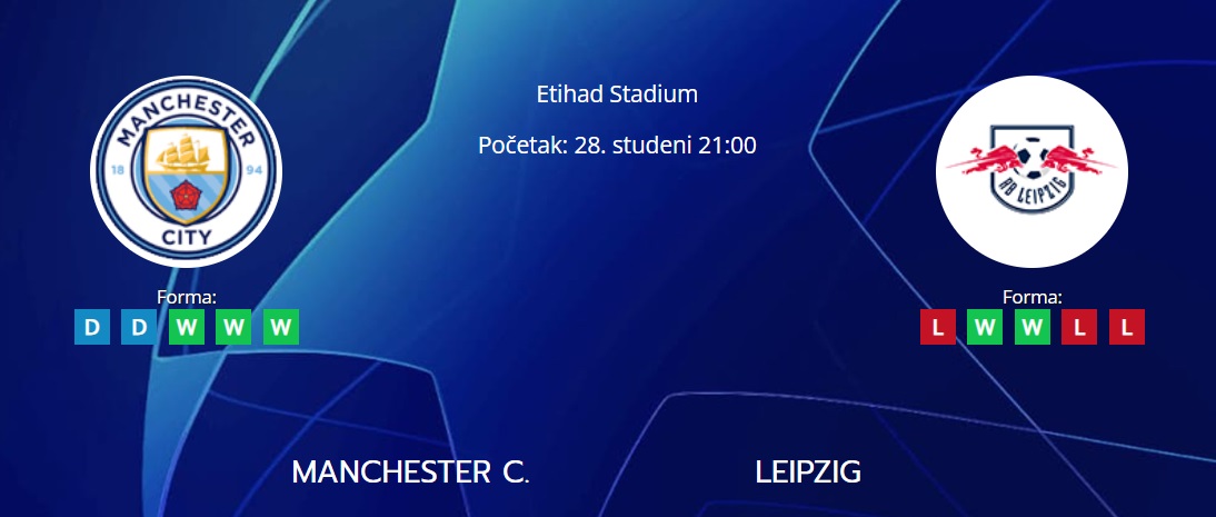 Tipovi za Manchester City vs. Leipzig, 28. studeni 2023., Liga prvaka