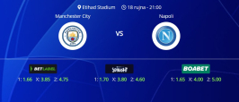 Tipovi za Manchester City vs. Napoli, 18. rujna 2025., Liga prvaka