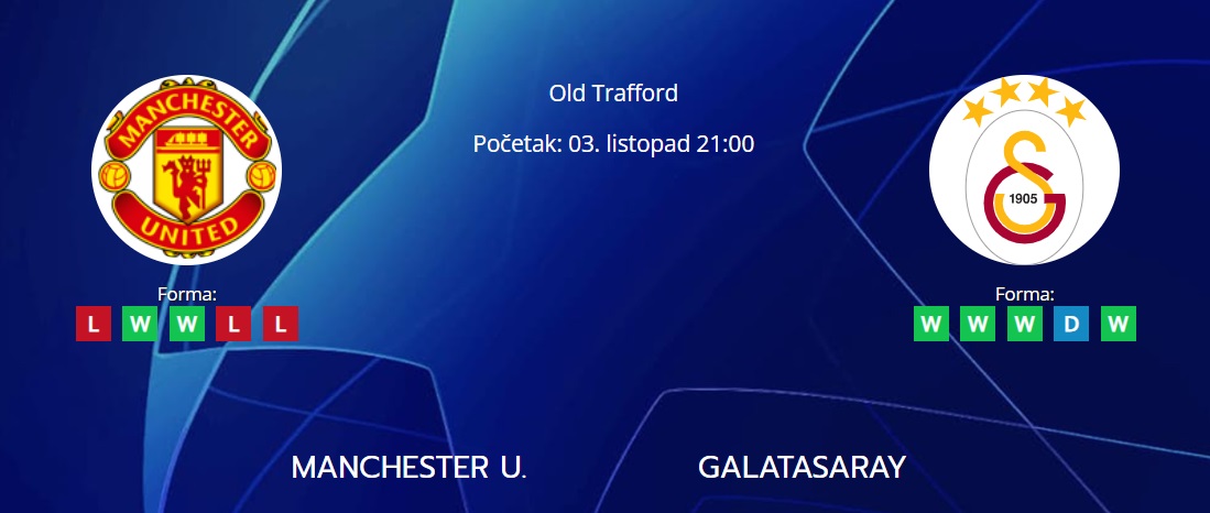 Tipovi za Manchester United vs. Galatasaray, 3. listopad 2023., Liga prvaka