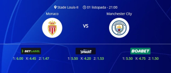 Tipovi za Monaco vs. Manchester City, 1. listopada 2025., Liga prvaka