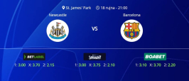 Tipovi za Newcastle vs. Barcelona, 18. rujna 2025., Liga prvaka
