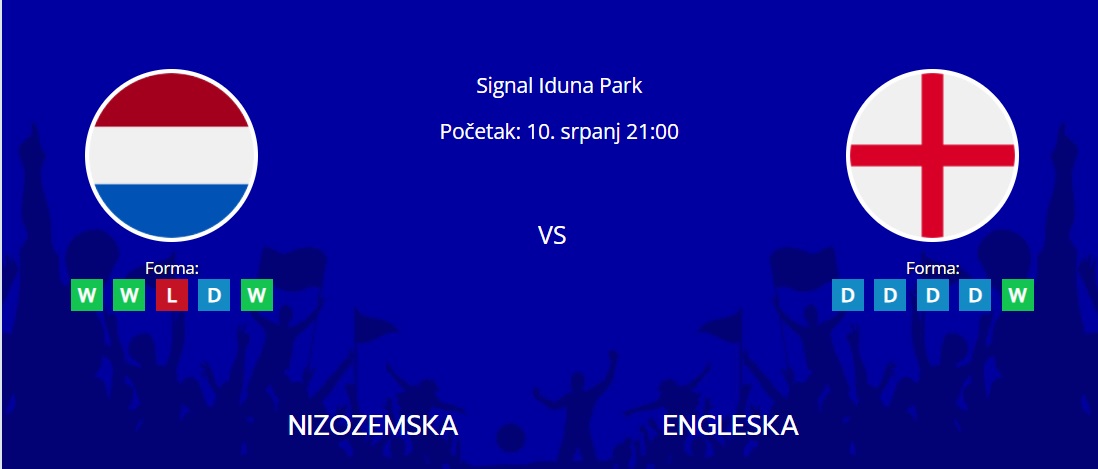 Tipovi za Nizozemska vs. Engleska, 10. srpanj 2024., Euro 2024